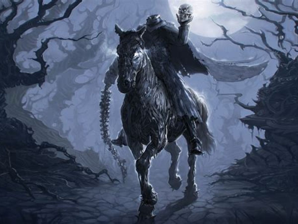 a horse is standing in the snow